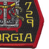 USS Georgia SSBN 729 Ballistic Missile Submarine Small Patch | Lower Right Quadrant