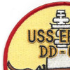 USS Erben DD-631 Destroyer Ship Patch | Upper Left Quadrant