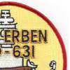 USS Erben DD-631 Destroyer Ship Patch | Upper Right Quadrant