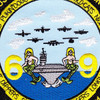 USS Dwight D. Eisenhower CVN-69 Cruise 4-91 Patch | Center Detail