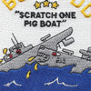 USS Borie DD-215 WWII Patch | Center Detail