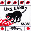 USS Bang SS-385 Diesel Electric Submarine Battle Flag Patch | Center Detail