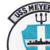 USS MEYERKORD DE-1058 Destroyer Escort Ship Patch | Upper Left Quadrant