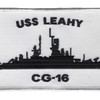USS Leahy CG-16 Silhouette Patch | Center Detail