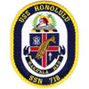 USS Honolulu SSN-718 Nuclear Fast Submarine Patch