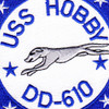 USS Hobby DD-610 Destroyer Ship Patch | Center Detail