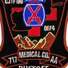 717th Aviation Medical Company 10th Mountain Division Air Ambulance Patch | Center Detail