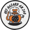 USS Hazard AM-240 Minesweeper Ship Patch