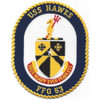 USS Hawes FFG-53 Frigate Ship Patch