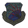 Olive drab Communications Command patch with AFCC insignia in muted thread colors, designed for tactical field wear with subdued embroidered lettering.