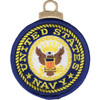 United States Navy Embroidered Christmas Tree Ornament
