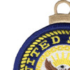 United States Navy Embroidered Christmas Tree Ornament | Upper Left Quadrant