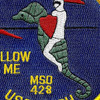 USS Dash MSO-428 Minesweeper Ocean Ship Patch | Center Detail