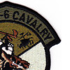6th Squadron 6th Air Cavalry Aviation Attack Regiment B Troop Patch OD-PALERIDER | Upper Right Quadrant