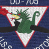 USS Compton DD-705 Destroyer Ship Patch | Center Detail