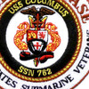 USS Columbus Veterans Base Columbus Ohio Patch | Center Detail