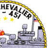 USS Chevalier DD-451 Destroyer Ship Patch | Upper Right Quadrant