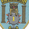 USS Catskill MCS-1 Countermeasures Support Ship Patch | Center Detail