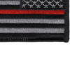 Thin Red Line Firefighter patch Right Should Revers Facing | Lower Right Quadrant