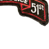 51st Infantry F Co Long Range Scroll Patch | Lower Right Quadrant