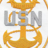 U.S. Navy Master Chief Crest Back Patch | Center Detail