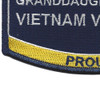 U.S. Navy Grand-Daughter Of A Vietnam Veteran Patch | Lower Left Quadrant