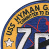 SSN-709 USS Hyman G Rickover Patch | Upper Left Quadrant