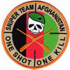 Special Forces Group Sniper Team Patch Afghanistan Sniper Skull