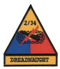 34th Armored Cavalry Regiment 2nd Battalion Dreadnaught Patch