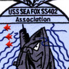 SS-402 USS Seafox Patch - Version C | Center Detail