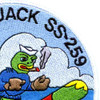 SS-259 USS Jack Patch | Upper Right Quadrant