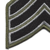 Sheriff Police Sargent Chevrons OD Black Patch | Lower Left Quadrant