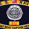Weapons Specialty Rating Combat Boat Captain Vietnam Patch | Center Detail