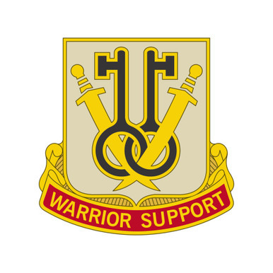 Uscolor Support Shield 225th US Army Support Battalion Patch