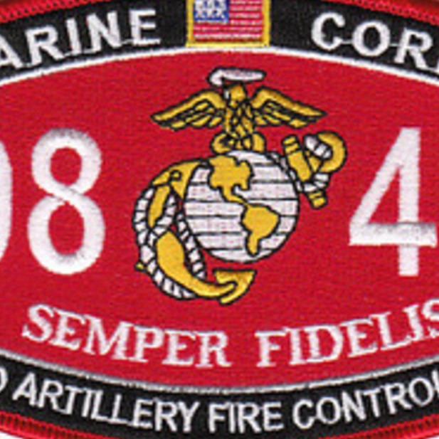 0844 Field Artillery Fire Control Man MOS Patch MOS Patches Marine Patches Popular Patch