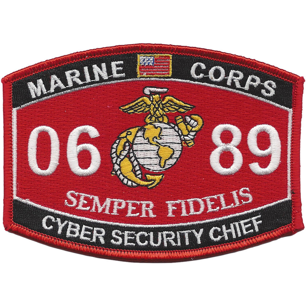 0689 MOS Cyber Security Chief Patch | MOS Patches | Marine Patches