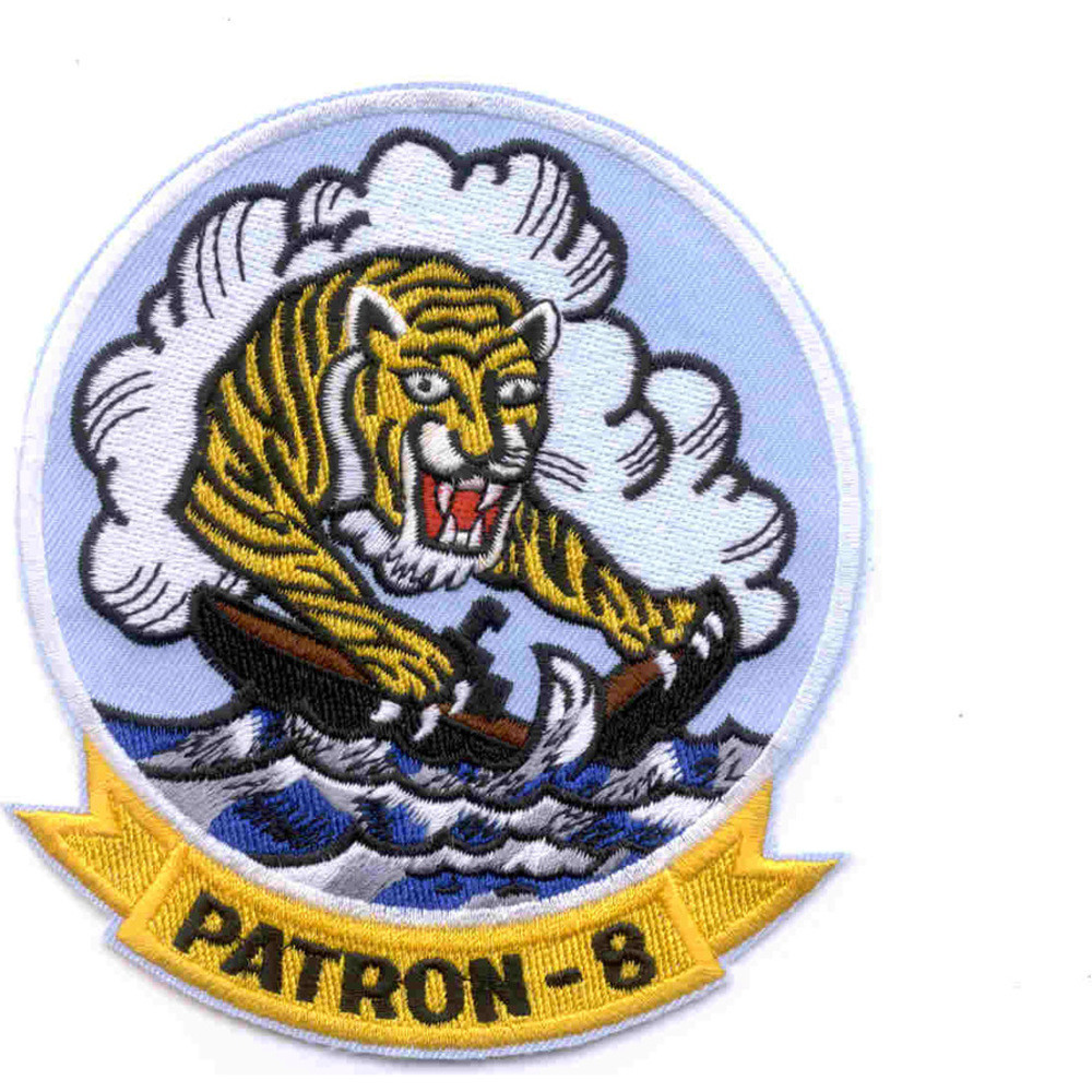 VP-8 Patrol Squadron Tiger Patch | Squadron Patches | Navy Patches