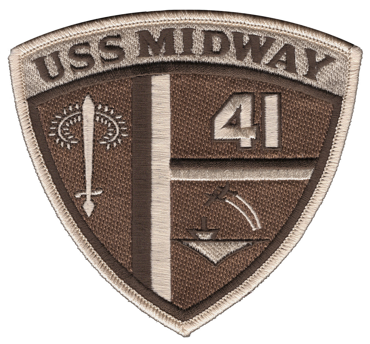 USS Midway CV-41 US Navy Aircraft Carrier Desert Patch