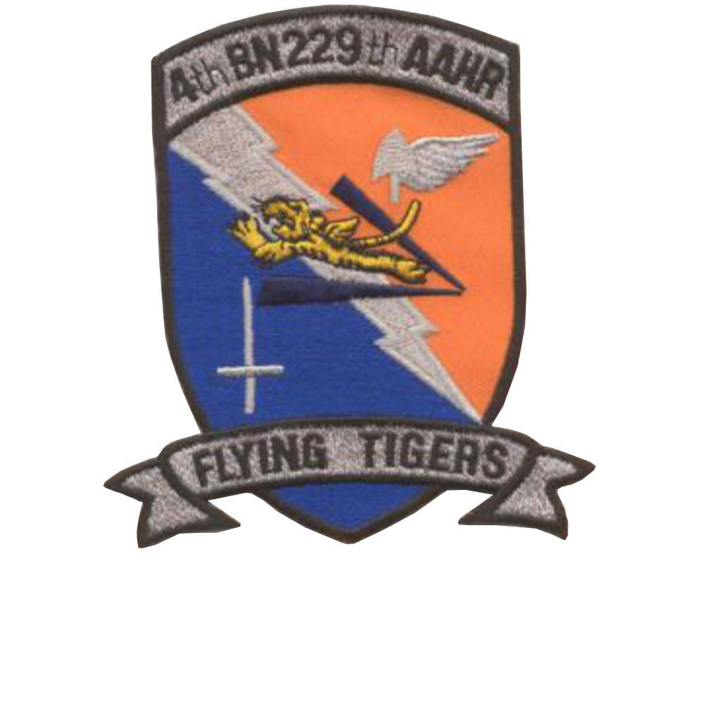 4th Bn 229 AAHR Patch - Flying Tigers | Aviation Patches | Army