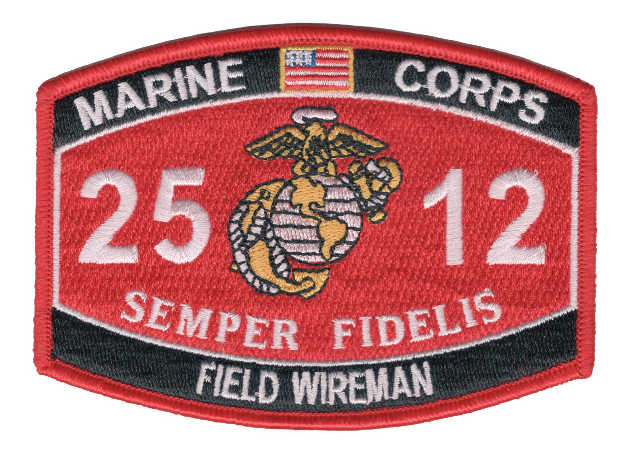 2512 Field Wireman MOS Patch | MOS Patches | Marine Patches