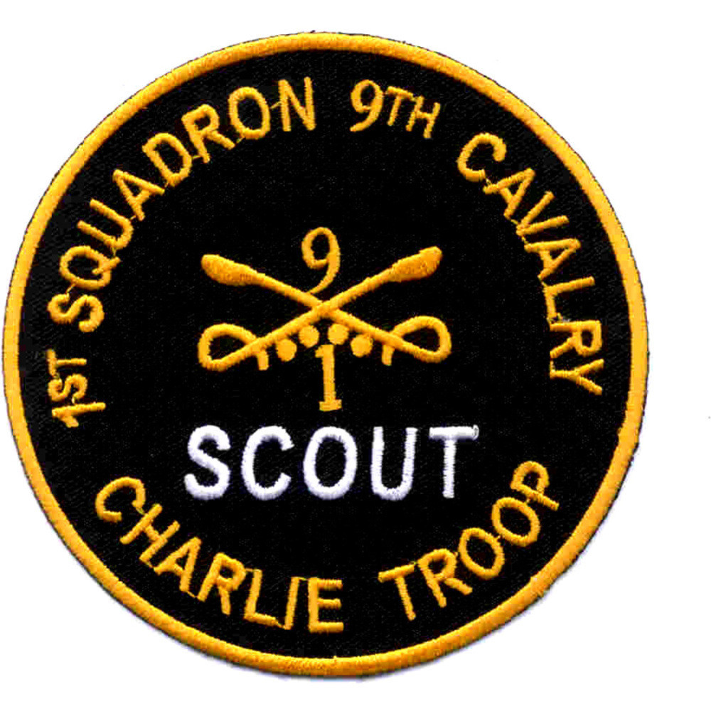 1st Squadron Charlie Company 9th Cavalry Regiment Patch Scout Charlie ...