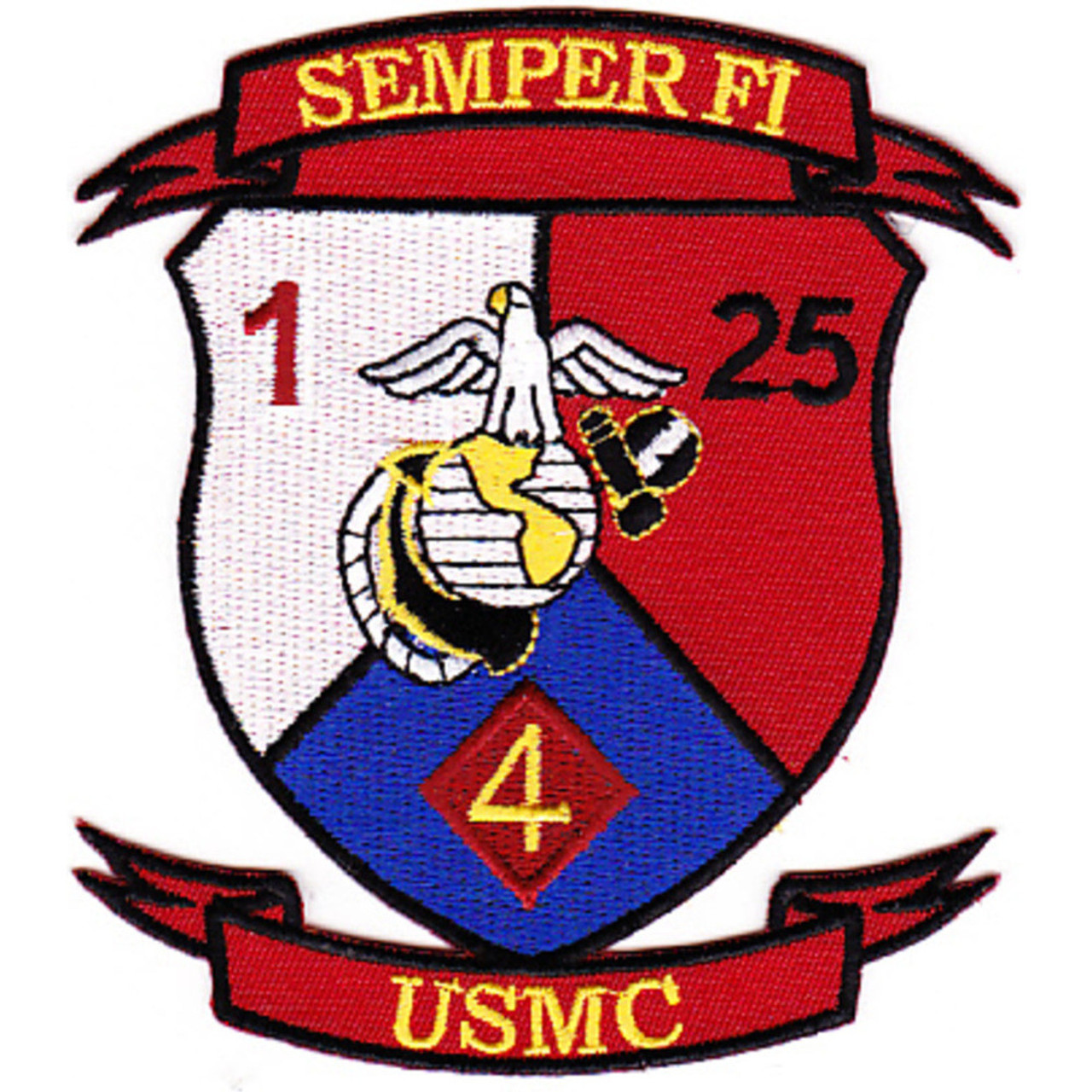 1st Battalion 25th Marines 4th Division Patch | Ground Unit