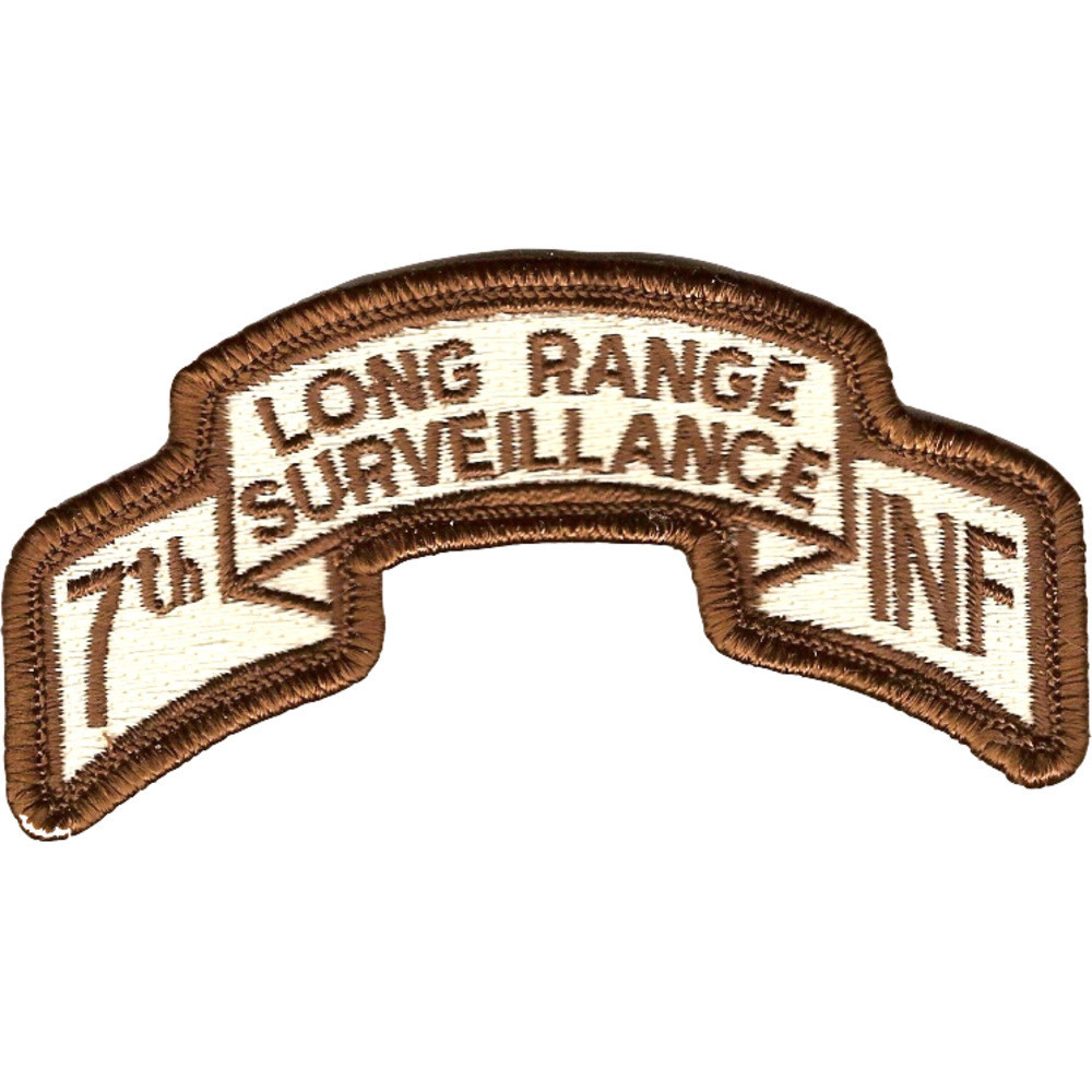 7th Rcdg Patch 7th Infantry Division Long Range Scroll Desert Patch | Division Patches ...