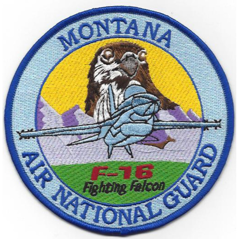 186th Fighter Squadron Montana Air National Guard Patch F-16
