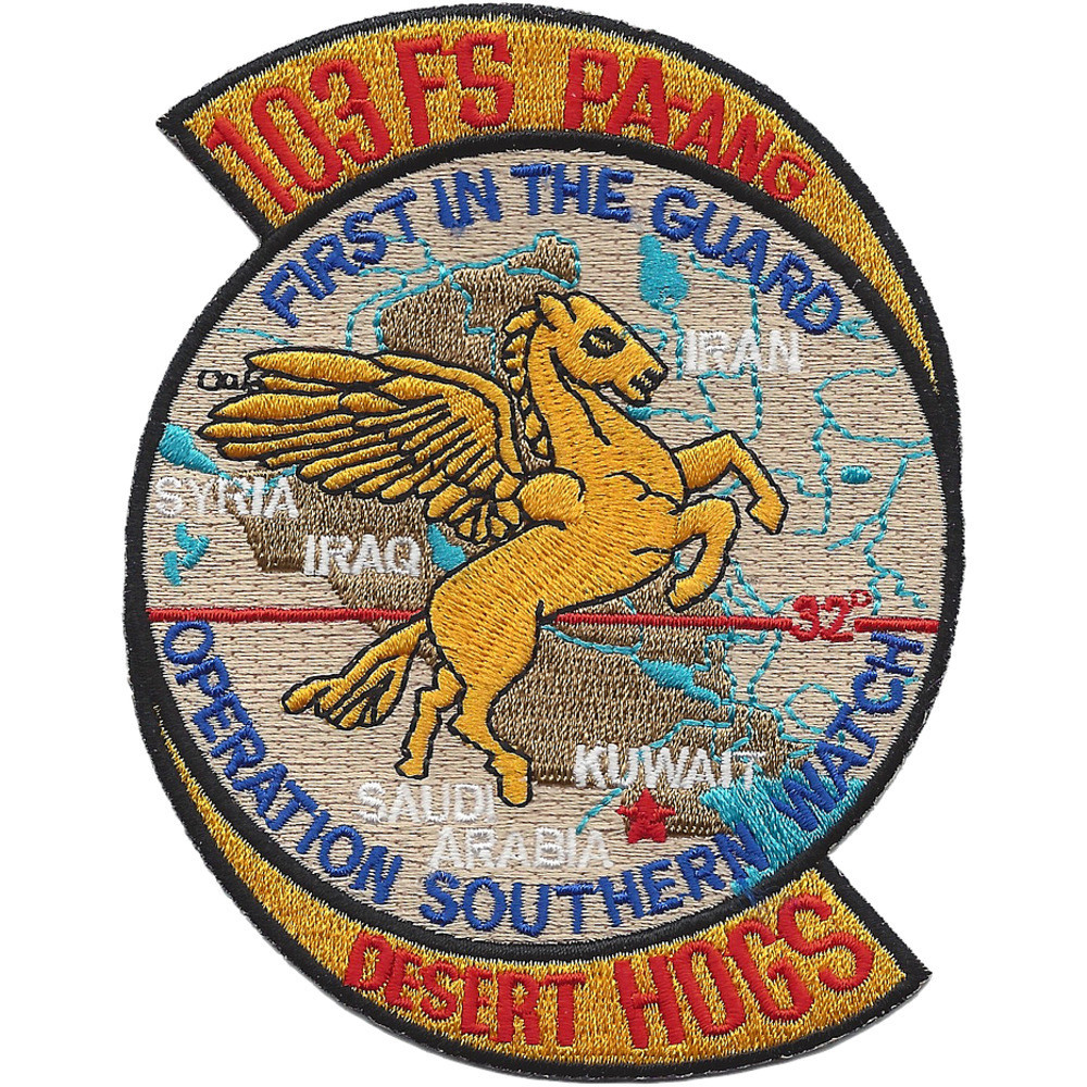103rd Fighter Squadron Desert Hogs OSW Patch – PA ANG 103rd Fighter Squadron Desert Hogs OSW Patch – PA ANG