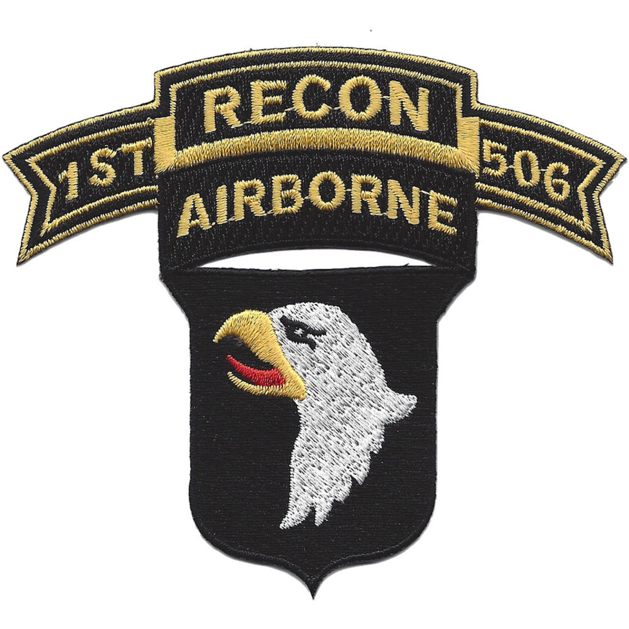 101st Airborne Division 506th Airborne Infantry Regiment 1st Battalion  Recon Patch, Infantry Patches, Army Patches