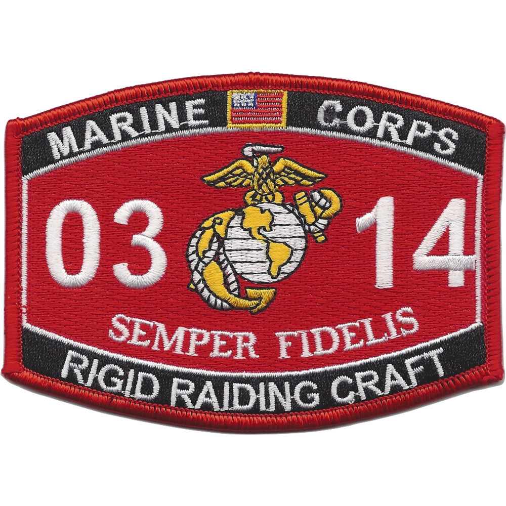0314 Rigid Raiding Craft MOS Patch | MOS Patches | Marine Patches