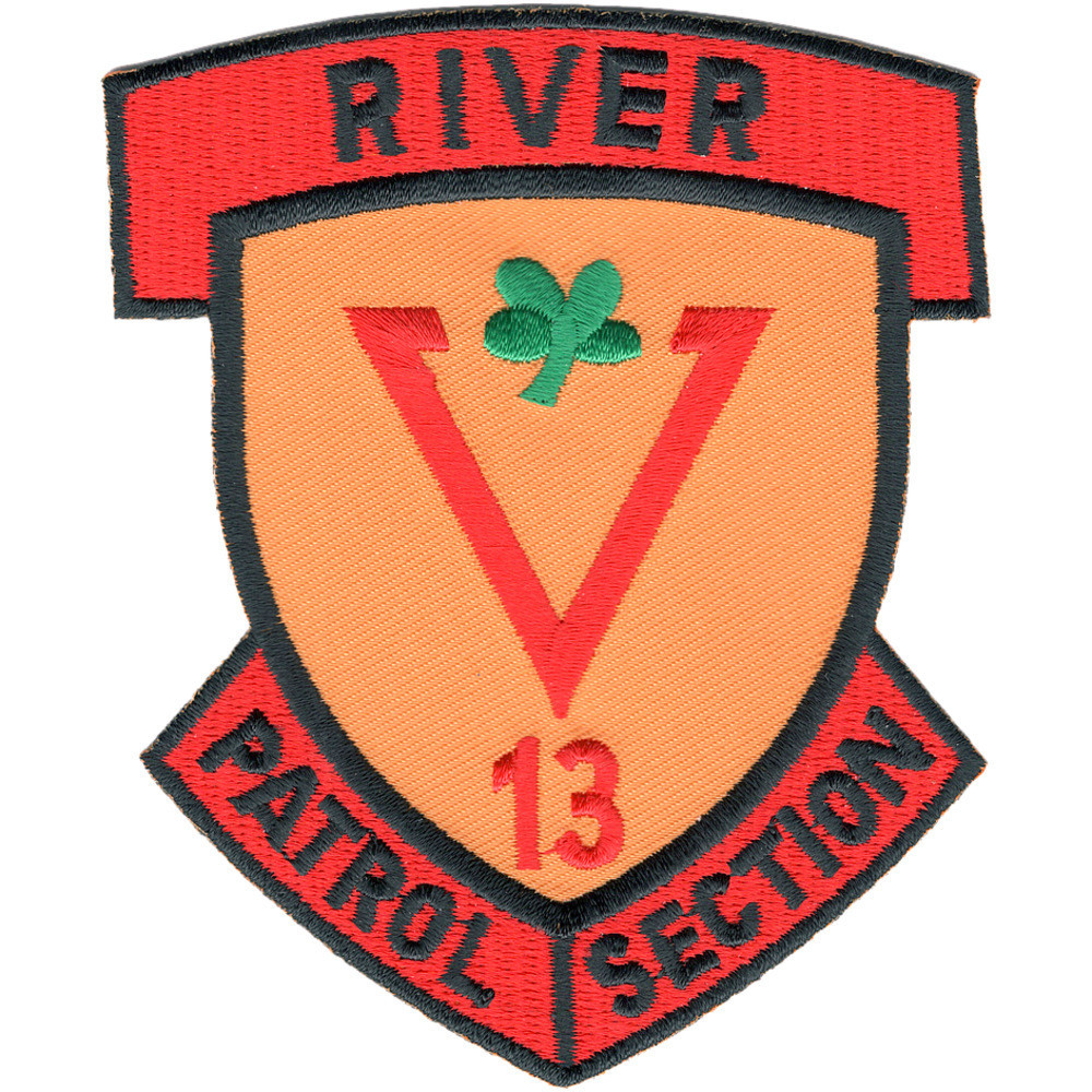 Rivsec 513 River Patrol Section Patch Clover Leaf | River Patrol