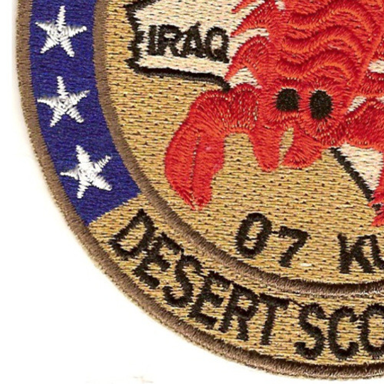 Scorpion Patches Red Scorpion Round Patch