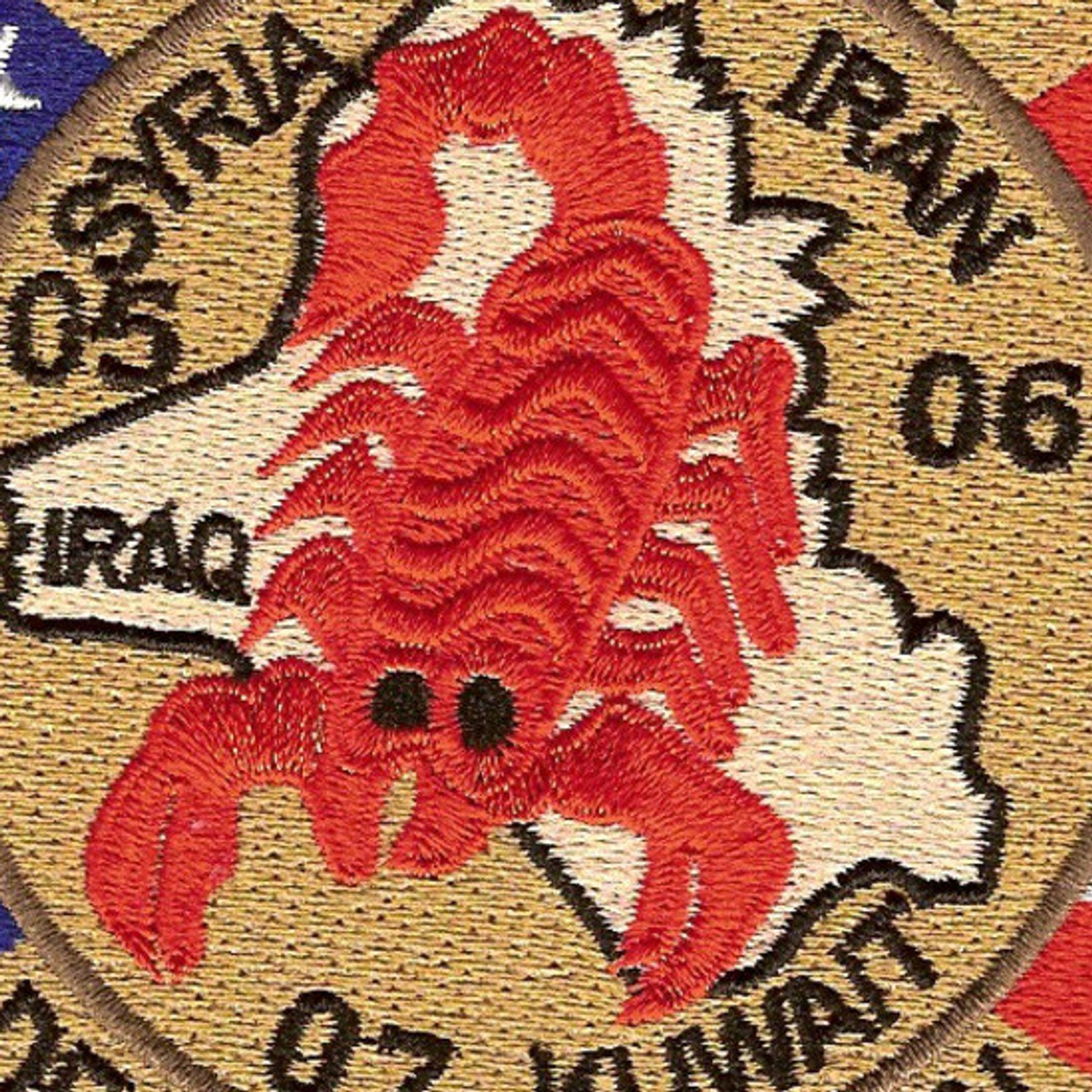 Operation Desert Scorpion Patch Red | Combined Forces Patches